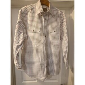 Clearwater Outfitters  Shirt Men's Size Med Multicolor Button Front Long Sleeves